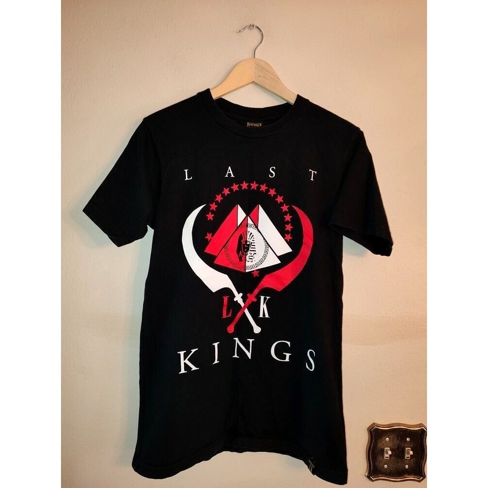 Men's Last Kings LK Black T-Shirt with Exclusive of Decoration Size M